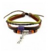 Multi Strand Braided Adjustable Leather Bracelet