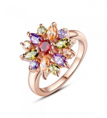 BAMOER Zirconia Snowflake Jewelry Multicolor