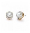 SBLING Plated White Zirconia Earrings