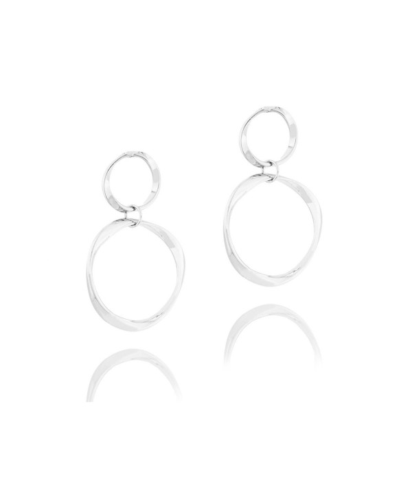 Double Twisted Womens Earrings Dokreil