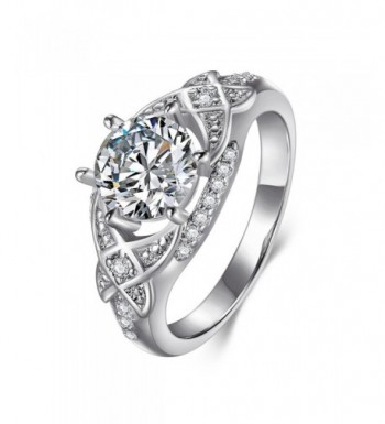 Womens Cubic Zirconia Wedding Engagement