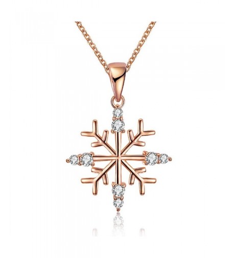 KAVANI Snowflake Pendant Necklace Christmas