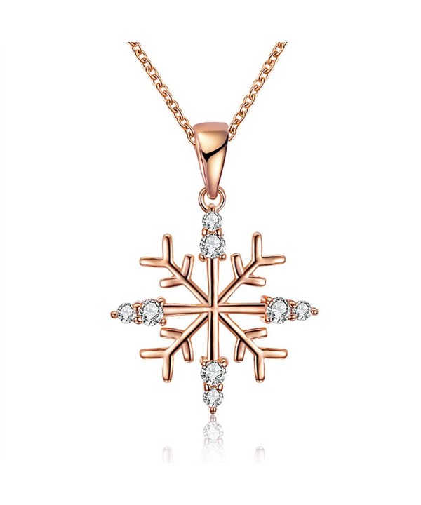 KAVANI Snowflake Pendant Necklace Christmas