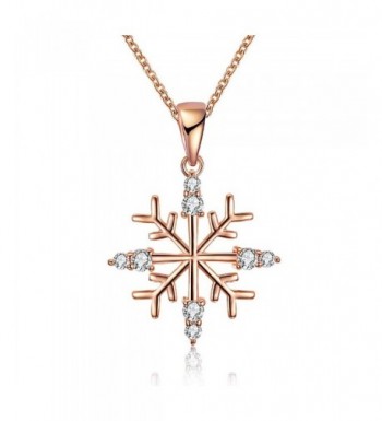 KAVANI Snowflake Pendant Necklace Christmas