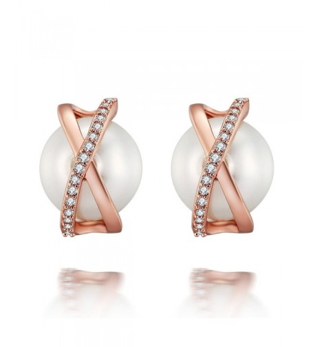 Caperci Plated Cubic Zirconia Earrings