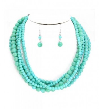 Uniklook Collection Turquoise Simulated Stone Statement