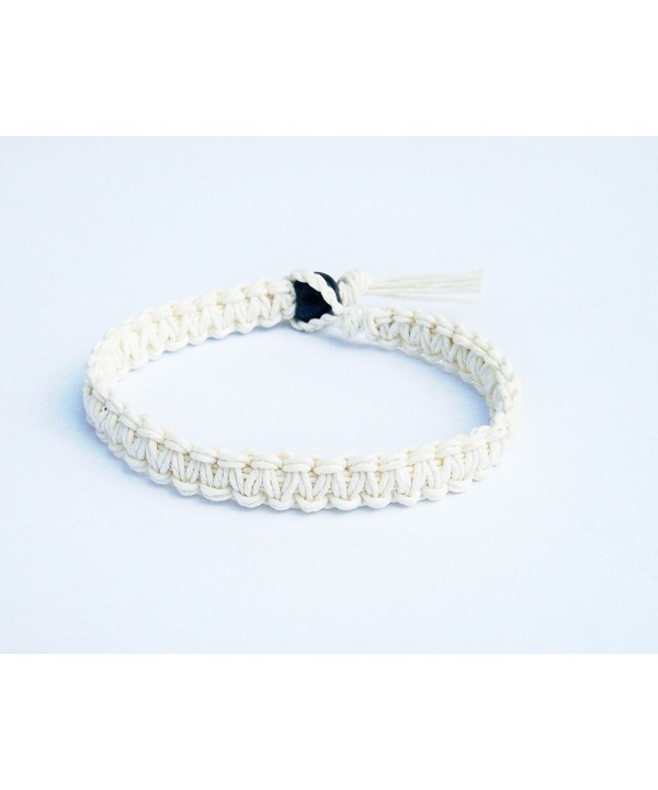 White Surfer Hawaiian Style Bracelet