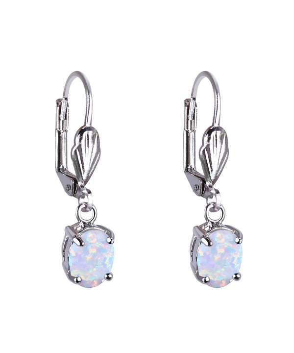 KELITCH Created Opal Dangles Leverback Earrings