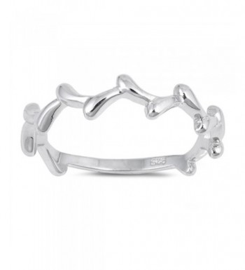 Thorn Stackable Curved Sterling Silver