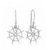 Sterling Silver Sailor Symbol Earrings