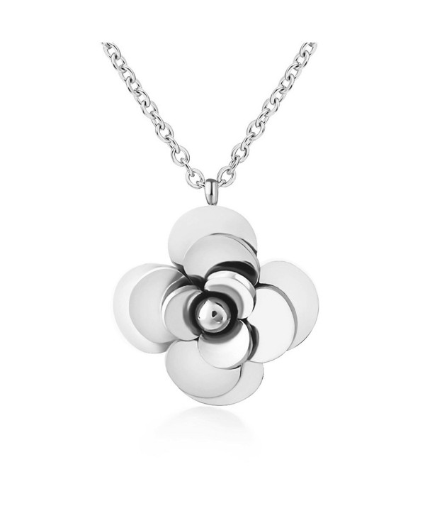 Lazycat Stainless Plated Blossom Necklaces