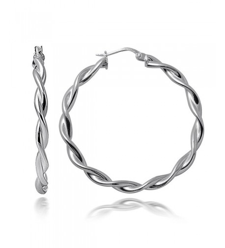 Hoops Loops Sterling Polished Earrings