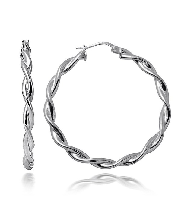 Hoops Loops Sterling Polished Earrings