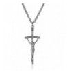 Symbols Faith Silver Tone Crucifix Necklace