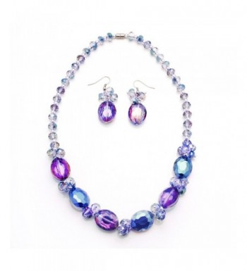 Bleek2Sheek Alexandrite Crystal Necklace Earring