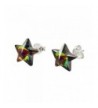 Rainbow Crystal Sterling Silver Earrings