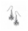 Sterling Silver Shamrock Triquetra Earrings