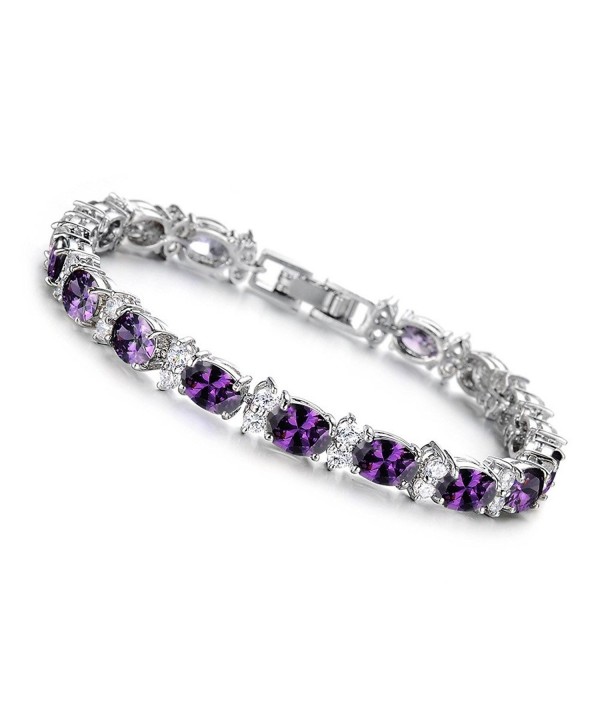 SDLM Fashion Sterling Gemstone Bracelet 7