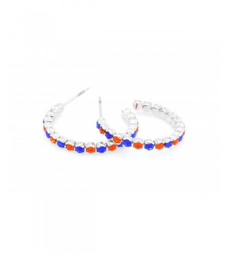 DELUXE CRYSTAL HOOP EARRINGS LIGHTWEIGHT