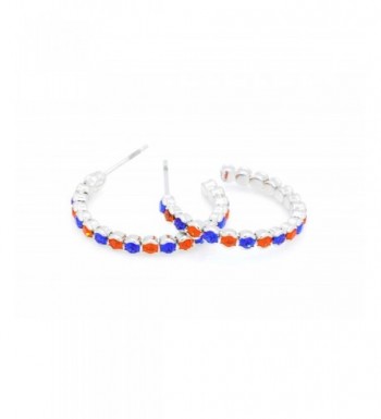 DELUXE CRYSTAL HOOP EARRINGS LIGHTWEIGHT