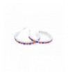 DELUXE CRYSTAL HOOP EARRINGS LIGHTWEIGHT