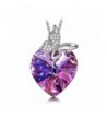 SIVERY Butterfly Pendant Necklace Swarovski