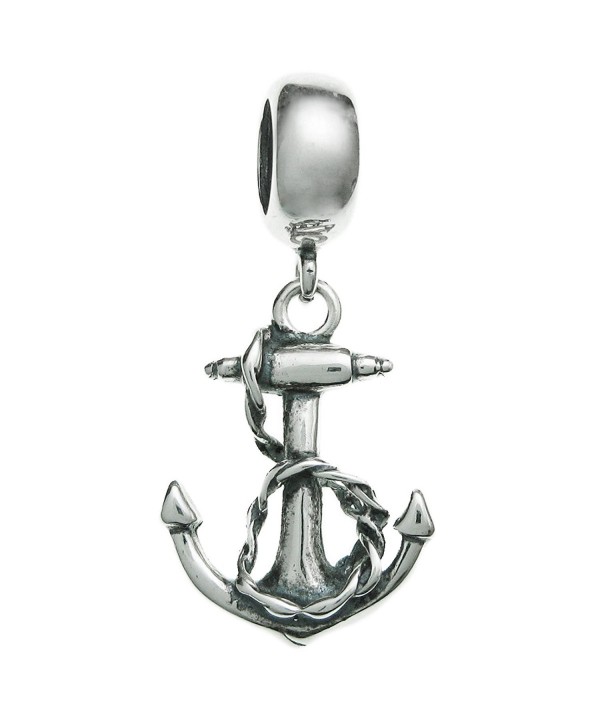 Sterling Silver Anchor European Dangle