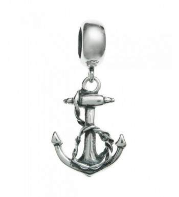 Sterling Silver Anchor European Dangle