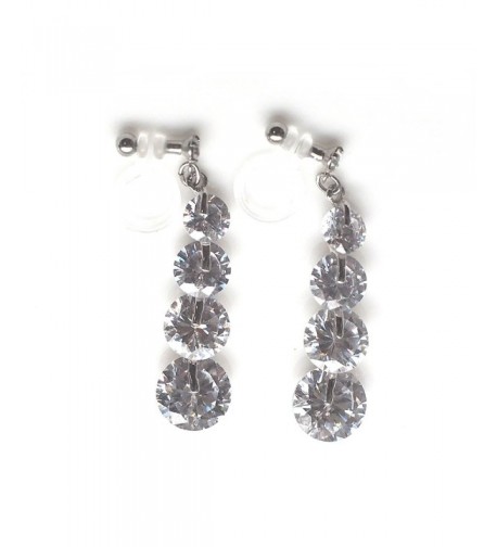 Miyabi Grace Invisible Earrings Zirconia