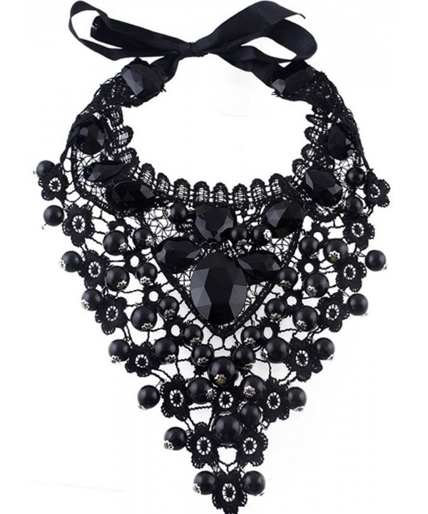 Nataliya Choker Necklaces Black Bead