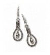 Gothic Hanging Silver Finish Earrings