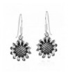 Charming Sunflower Sterling Silver Earrings