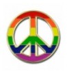 PinMarts Peace Pride Rainbow Enamel