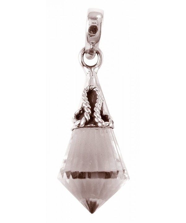 Crystal Faceted Pendulum Healing Sterling