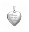 PicturesOnGold com Always Silver Pendant Necklace