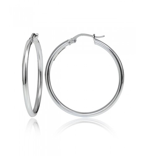 Hoops Loops Sterling Polished Earrings