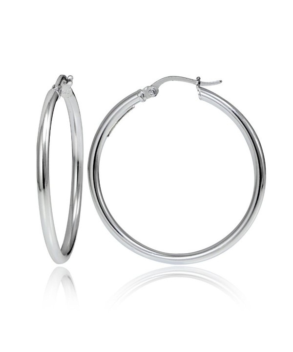 Hoops Loops Sterling Polished Earrings