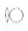 Hoops Loops Sterling Polished Earrings