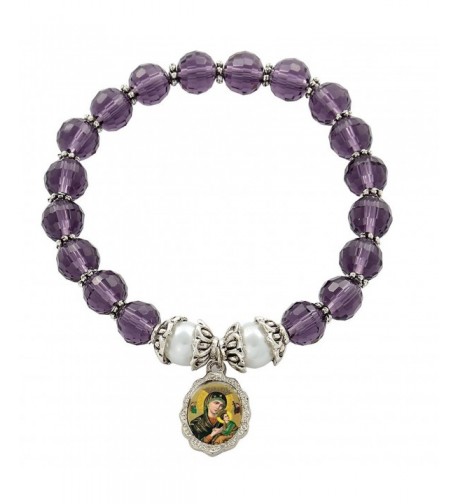 Perpetual Medal Bracelet Amethyst Crystal