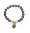 Perpetual Medal Bracelet Amethyst Crystal