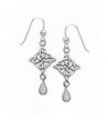 Sterling Silver Four Point Moonstone Teardrops