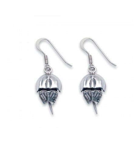 Sterling Silver Horseshoe Crab Earrings