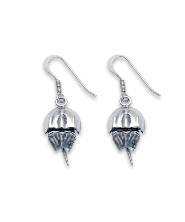 Sterling Silver Horseshoe Crab Earrings