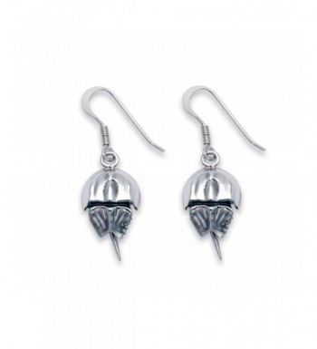 Sterling Silver Horseshoe Crab Earrings