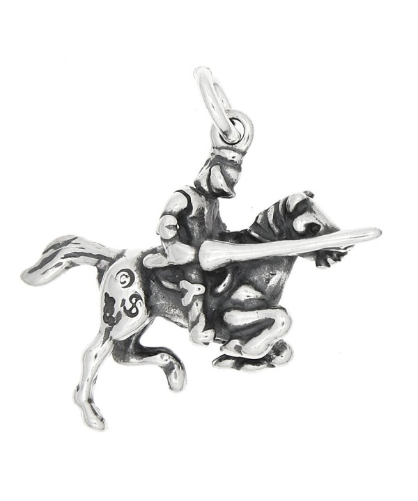 Sterling Silver Oxidized Dimensional Knight