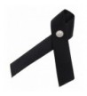 Black Ribbon Awareness Fabric Lapel