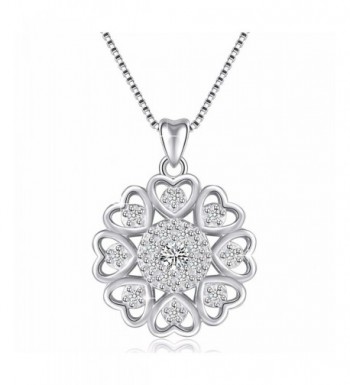 Sterling Zirconia Vintage Pendant Necklace