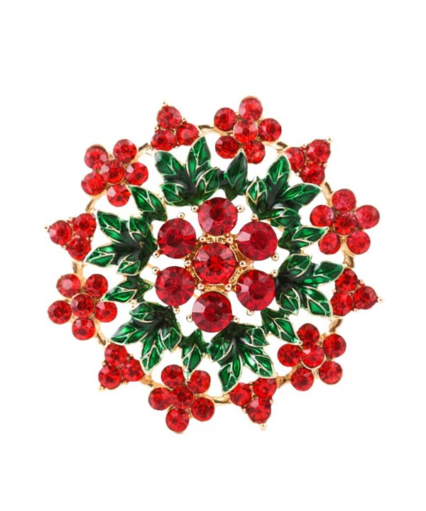 NLCAC Brooch Crystal Cluster Christmas