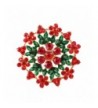 NLCAC Brooch Crystal Cluster Christmas