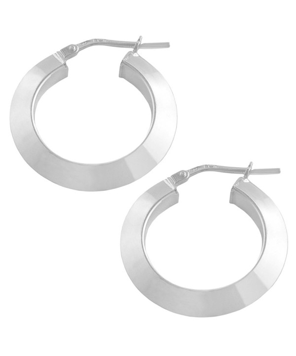 Sterling Silver 4x15mm Round Earrings